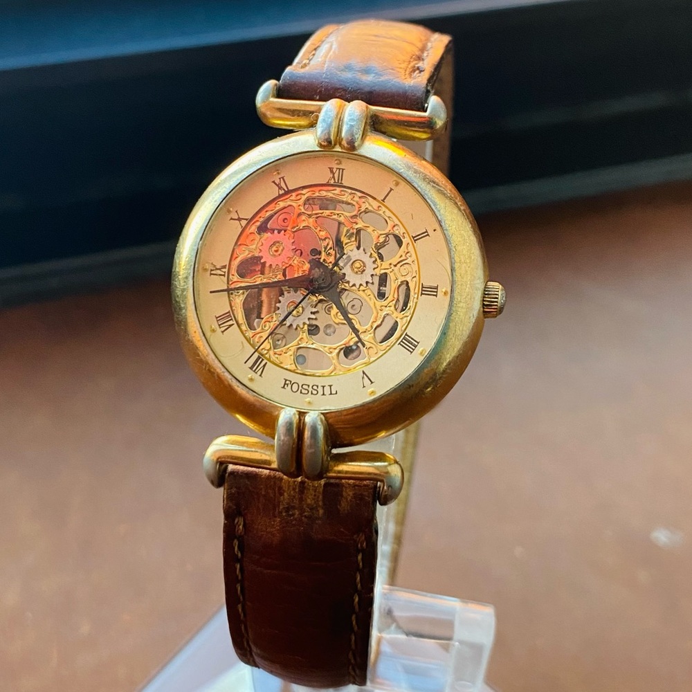 1993 FOSSIL SKELETON WATCH PC-7324